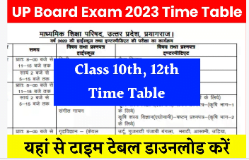 up board Time Table 2023