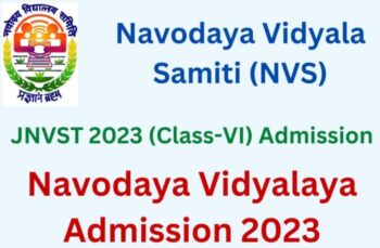 JNV Admission 2023