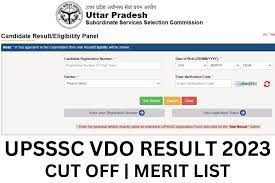 UPSSSC VDO परीक्षा परिणाम 2023